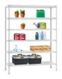 Стеллаж металлический Титан МС-900 1800x1000x400 6 полок Стеллаж металлический Титан МС-900 1800x1000x400 6 полок
