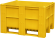 BoxPallet 1200х1000х740 мм сплошной желтый купить в Перми