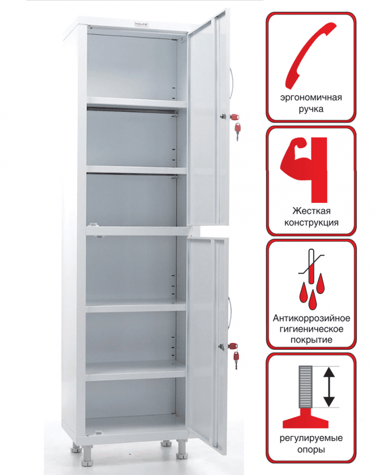 Медицинский шкаф HILFE МД 1 1657/SS купить в Перми Медицинский шкаф HILFE МД 1 1657/SS купить в Перми