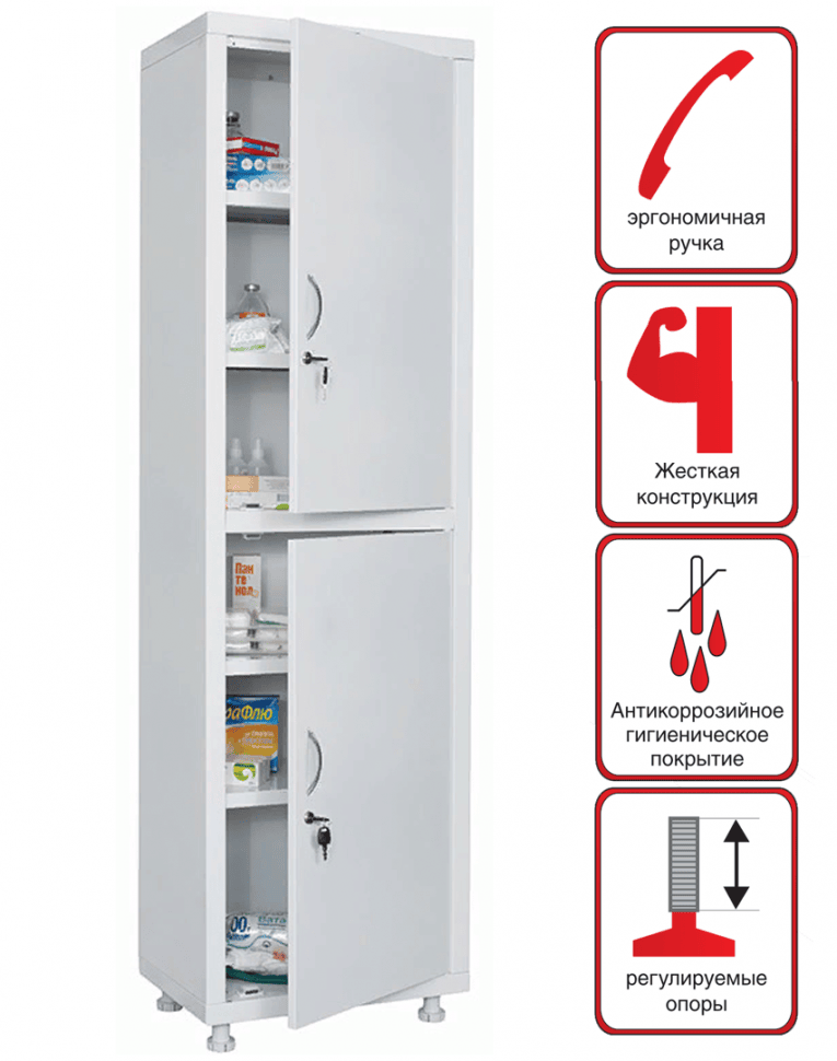 Медицинский шкаф HILFE МД 1 1657/SS купить в Перми Медицинский шкаф HILFE МД 1 1657/SS купить в Перми