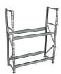 Стеллаж грузовой СГР 3000x1500x1000 2 полки (без настила) Стеллаж грузовой СГР 3000x1500x1000 2 полки (без настила)