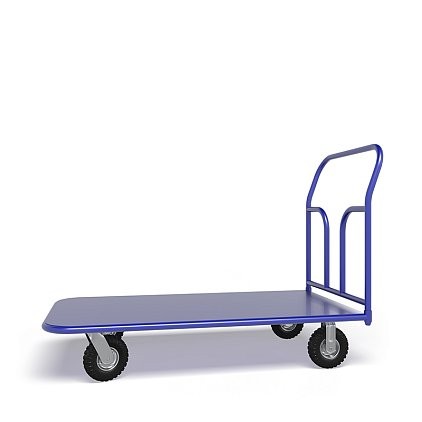 Платформенная тележка ТП 4 (г/п 300 кг, 1200x600 мм, колеса пневматические 270 мм) купить в Перми