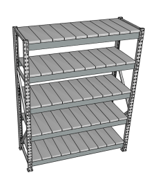 Стеллаж грузовой СГР 3000x1800x500 5 полок (металл) Стеллаж грузовой СГР 3000x1800x500 5 полок (металл)
