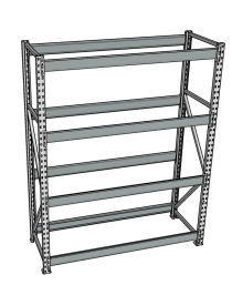 Стеллаж грузовой СГР 2000x1800x800 4 полки (без настила) Стеллаж грузовой СГР 2000x1800x800 4 полки (без настила)