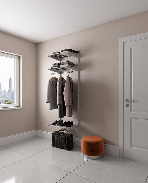 Гардеробная система Практик Home Basic G60 белая купить в Перми Гардеробная система Практик Home Basic G60 белая купить в Перми