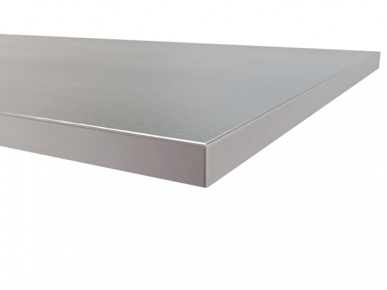 Столешница из фанеры 30 мм + чехол из нержавеющей стали 1 мм (ширина 2400 мм) купить в Перми