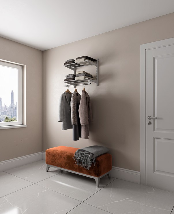 Гардеробная система Практик Home Basic G60S белая купить в Перми Гардеробная система Практик Home Basic G60S белая купить в Перми