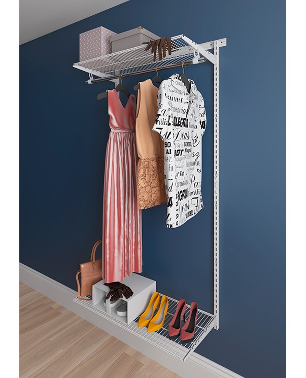 Гардеробная система Практик Home Basic G90 белая купить в Перми Гардеробная система Практик Home Basic G90 белая купить в Перми