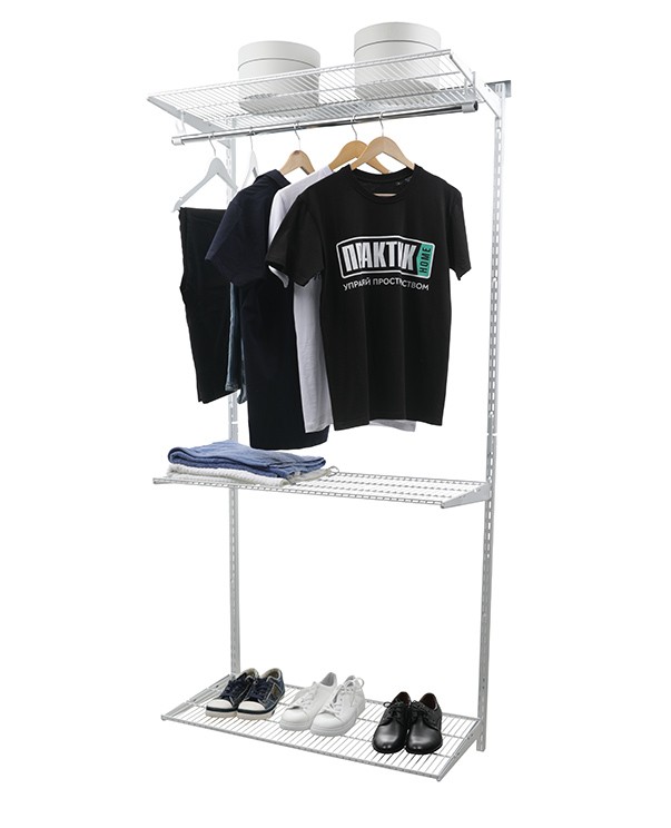 Гардеробная система Практик Home Basic G90 белая купить в Перми Гардеробная система Практик Home Basic G90 белая купить в Перми