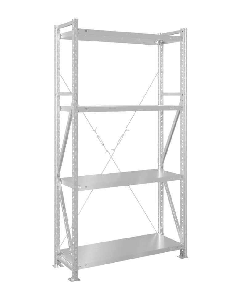 Стеллаж MS U 2000x700x600 4 полки (200 кг, металл) купить в Перми