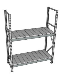 Стеллаж грузовой СГР 3000x1200x400 2 полки (металл) Стеллаж грузовой СГР 3000x1200x400 2 полки (металл)