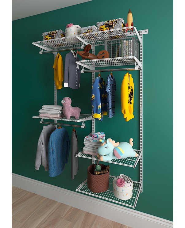 Гардеробная система Практик Home Optima G120 белая купить в Перми