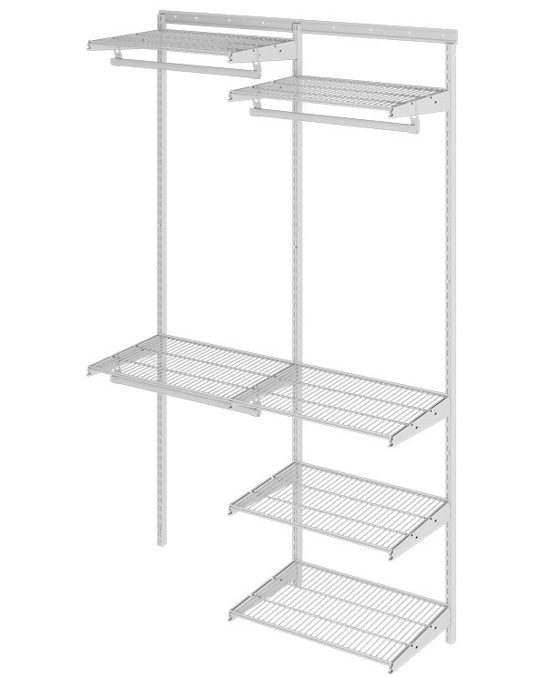 Гардеробная система Практик Home Optima G120 белая купить в Перми