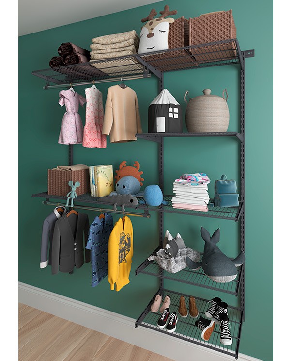 Гардеробная система Практик Home Optima G150 графит купить в Перми Гардеробная система Практик Home Optima G150 графит купить в Перми