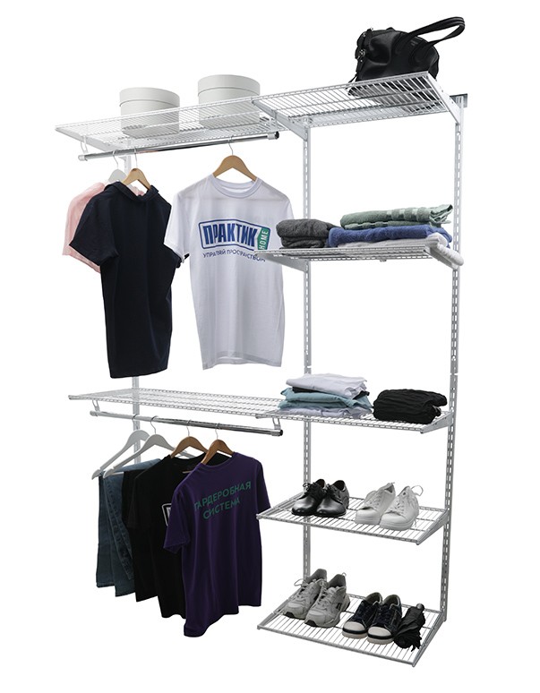 Гардеробная система Практик Home Optima G180 белая купить в Перми Гардеробная система Практик Home Optima G180 белая купить в Перми