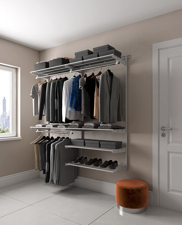 Гардеробная система Практик Home Optima G180 белая купить в Перми Гардеробная система Практик Home Optima G180 белая купить в Перми