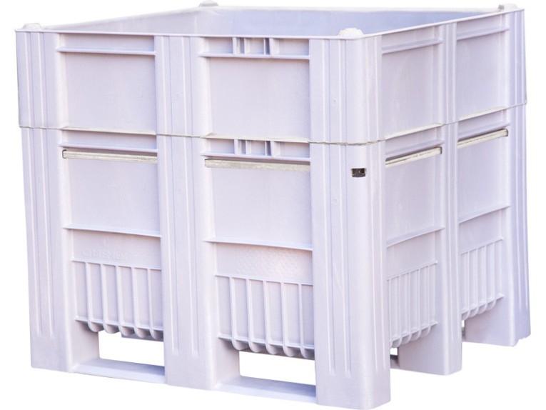 BoxPallet 1200x1000x1035 мм сплошной на полозьях серый купить в Перми
