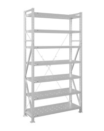 Стеллаж MS U 3000x700x1000 7 полок (300 кг, перф) Стеллаж MS U 3000x700x1000 7 полок (300 кг, перф)