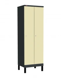Шкаф-локер ДиКом УНО-321, корпус RAL 7016, двери RAL 1015, на ножках Шкаф-локер ДиКом УНО-321, корпус RAL 7016, двери RAL 1015, на ножках