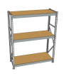 Стеллаж грузовой СГР 2000x1800x600 3 полки (ДСП) Стеллаж грузовой СГР 2000x1800x600 3 полки (ДСП)