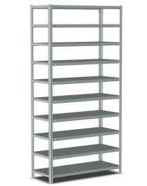 Стеллаж металлический Титан МС-500 2500х1200х500 10 полок
