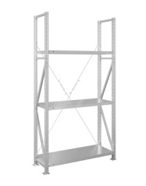 Стеллаж MS U 2500x700x600 3 полки (300 кг, металл)