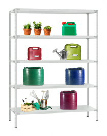 Стеллаж металлический Титан МС-900 3000x1000x500 5 полок Стеллаж металлический Титан МС-900 3000x1000x500 5 полок