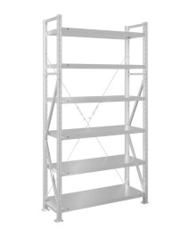 Стеллаж MS U 2500x700x600 6 полок (300 кг, металл)