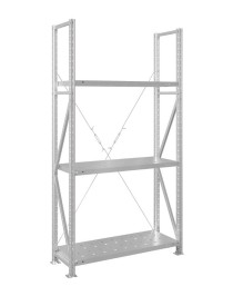 Стеллаж MS U 3000x700x600 3 полки (350 кг, перф)