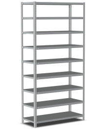 Стеллаж металлический Титан МС-500 1200х700х600 9 полок Стеллаж металлический Титан МС-500 1200х700х600 9 полок