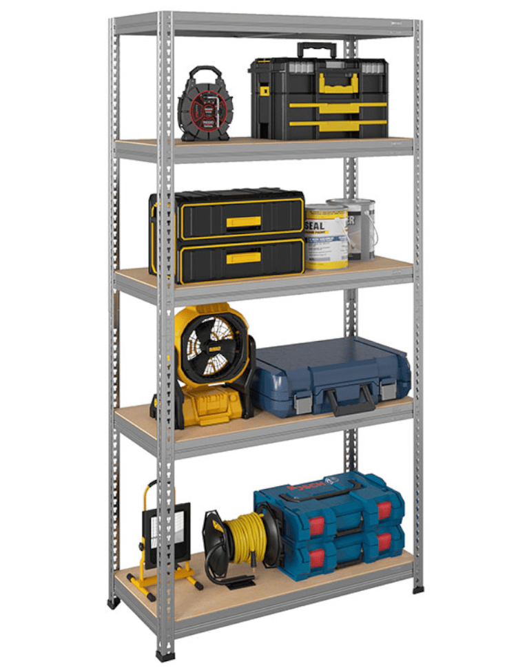 Стеллаж быстросборный ЛОФТ (SBL) 1800x900x450 5 полок (цинк) купить в Перми Стеллаж быстросборный ЛОФТ (SBL) 1800x900x450 5 полок (цинк) купить в Перми