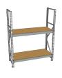 Стеллаж грузовой СГР 3000x1500x600 2 полки (ДСП) Стеллаж грузовой СГР 3000x1500x600 2 полки (ДСП)