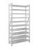 Стеллаж MS U 2000x1200x500 10 полок (400 кг, металл) купить в Перми
