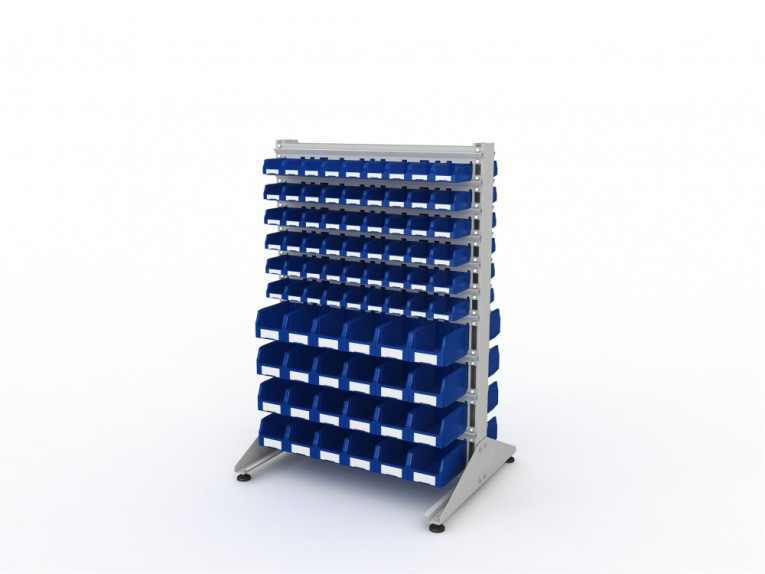 Стеллаж для пластиковых лотков SORTEX двухсторонний 1500x1000x800.04 купить в Перми Стеллаж для пластиковых лотков SORTEX двухсторонний 1500x1000x800.04 купить в Перми