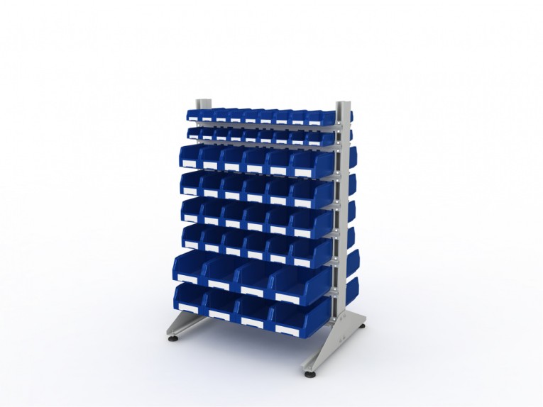 Стеллаж для пластиковых лотков SORTEX двухсторонний 1500x1000x800.06 купить в Перми Стеллаж для пластиковых лотков SORTEX двухсторонний 1500x1000x800.06 купить в Перми