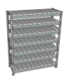 Стеллаж грузовой СГР 2500x900x500 7 полок (металл) Стеллаж грузовой СГР 2500x900x500 7 полок (металл)