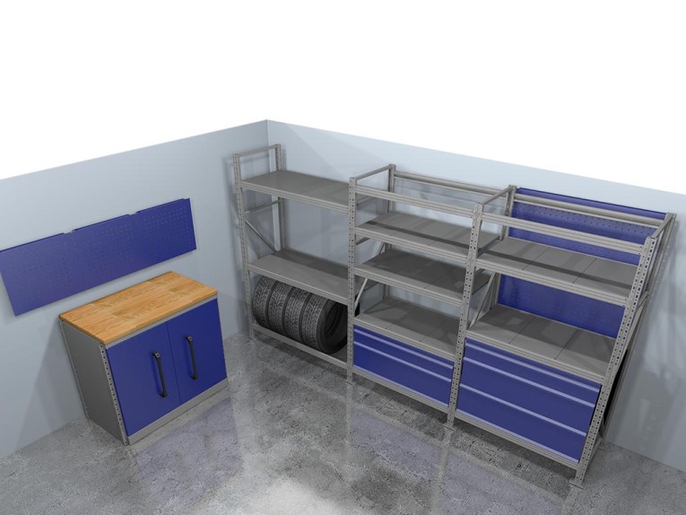 Стеллажная система хранения №1 Гараж купить в Перми Стеллажная система хранения №1 Гараж купить в Перми