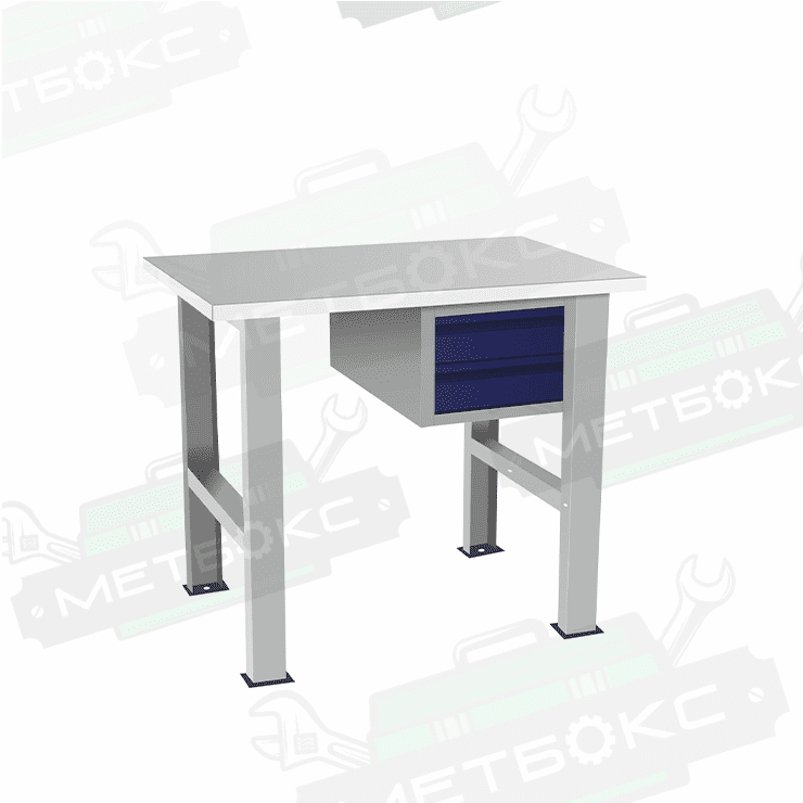 Верстак бестумбовый с подвесным ящиком ВП-Э купить в Перми Верстак бестумбовый с подвесным ящиком ВП-Э купить в Перми