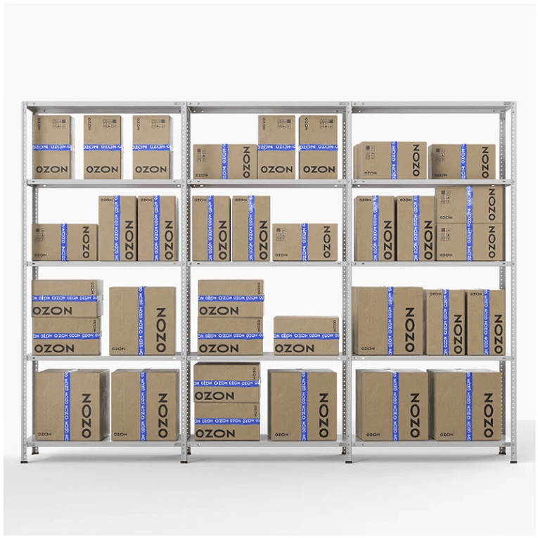 Стеллаж ПВЗ Озон 2000х3000х400 5 полок купить в Перми Стеллаж ПВЗ Озон 2000х3000х400 5 полок купить в Перми