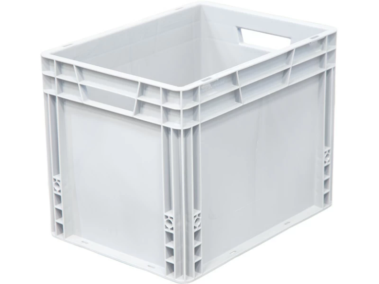 Ящик 400х300х320 сплошной, усиленное дно, цв. серый купить в Перми Ящик 400х300х320 сплошной, усиленное дно, цв. серый купить в Перми