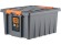 Контейнер особопрочный Rox Box PRO 36 (500х390х250 мм с крышкой и клипсами, антрацит) купить в Перми