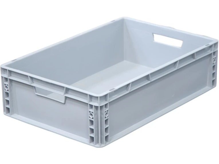 Ящик 600х400х170 сплошной, усиленное дно, цв. серый купить в Перми Ящик 600х400х170 сплошной, усиленное дно, цв. серый купить в Перми