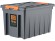 Контейнер особопрочный Rox Box PRO 70 (589х396х355 мм с крышкой и клипсами, на роликах, антрацит) купить в Перми