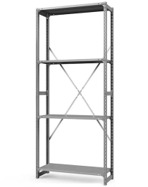 Стеллаж ТСУ 2200x700x300 4 полки (150 кг, металл) Стеллаж ТСУ 2200x700x300 4 полки (150 кг, металл)