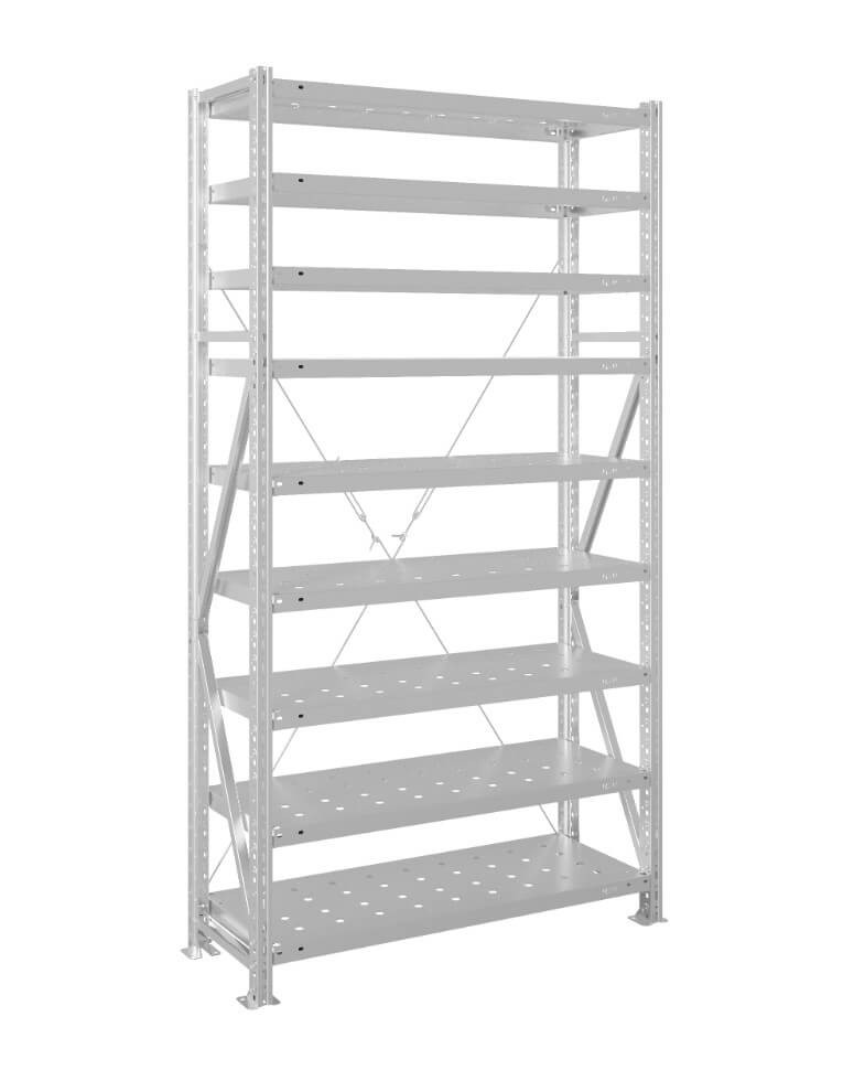Стеллаж MS U 3000x1500x800 9 полок (300 кг, перф) купить в Перми