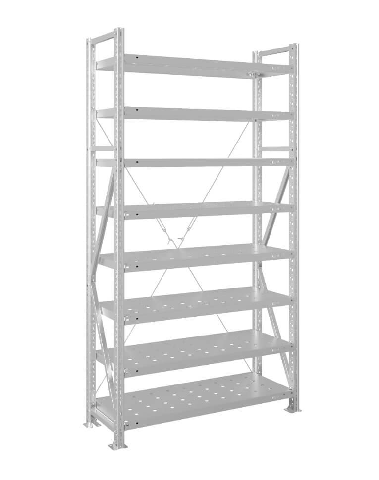 Стеллаж MS U 2000x1000x600 8 полок (200 кг, перф) купить в Перми