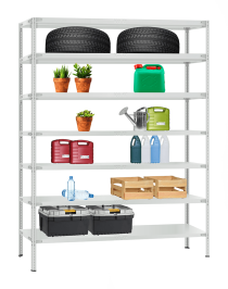 Стеллаж металлический Титан МС-900 1800x1000x300 7 полок Стеллаж металлический Титан МС-900 1800x1000x300 7 полок