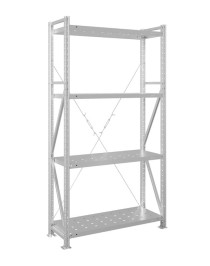 Стеллаж MS U 2000x1500x600 4 полки (200 кг, перф) Стеллаж MS U 2000x1500x600 4 полки (200 кг, перф)